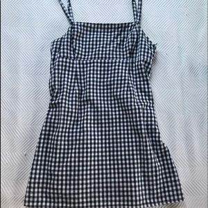 gingham mini dress